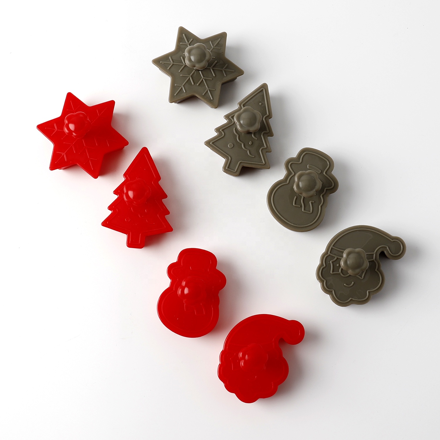 Eco-friendly baking accessories snowman star shape cutter set christmas cookie mold