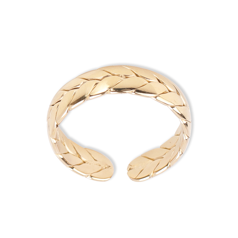 JR0014 высококачественное кольцо harami 316L из нержавеющей стали 14K кольцо из пшеницы ювелирные изделия бесплатный образец