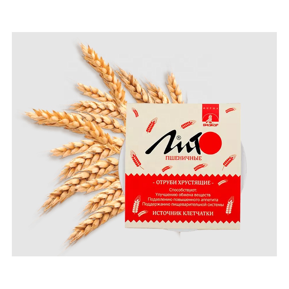 SUGAR FREE cereal breakfast 20g crispy snacks food grade light wheat bran with calcium & dietary fibers for food