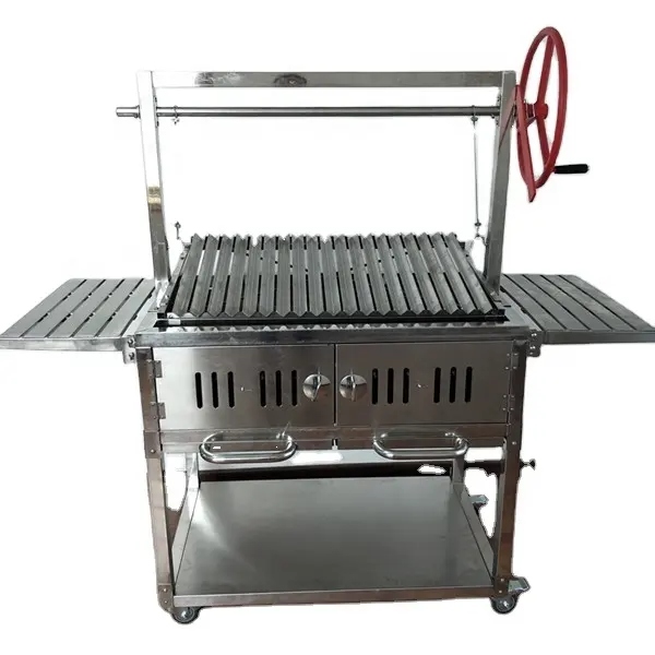 Charcoal Grill Adjustable Heights Argentina Santa Maria BBQ