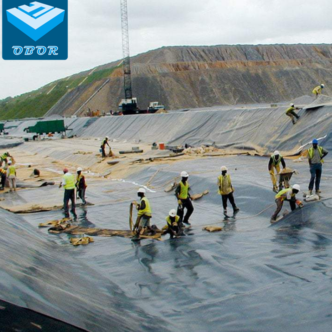 LDPE LLDPE 0.5mm 1mm 1.5mm 2mm  waterproof geomembrane dam pond liner price HDPE Geomembrane