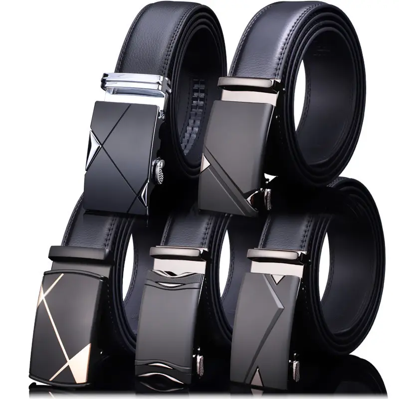 Wholesale High Quality Automatic Buckle Leather Belt For Man