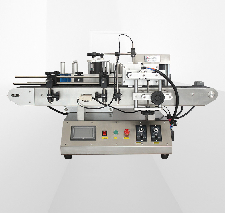 round bottle labeling machine Good Quality Fully Automatic Round Bottle Labeling Machine / Sticker Self Adhesive
