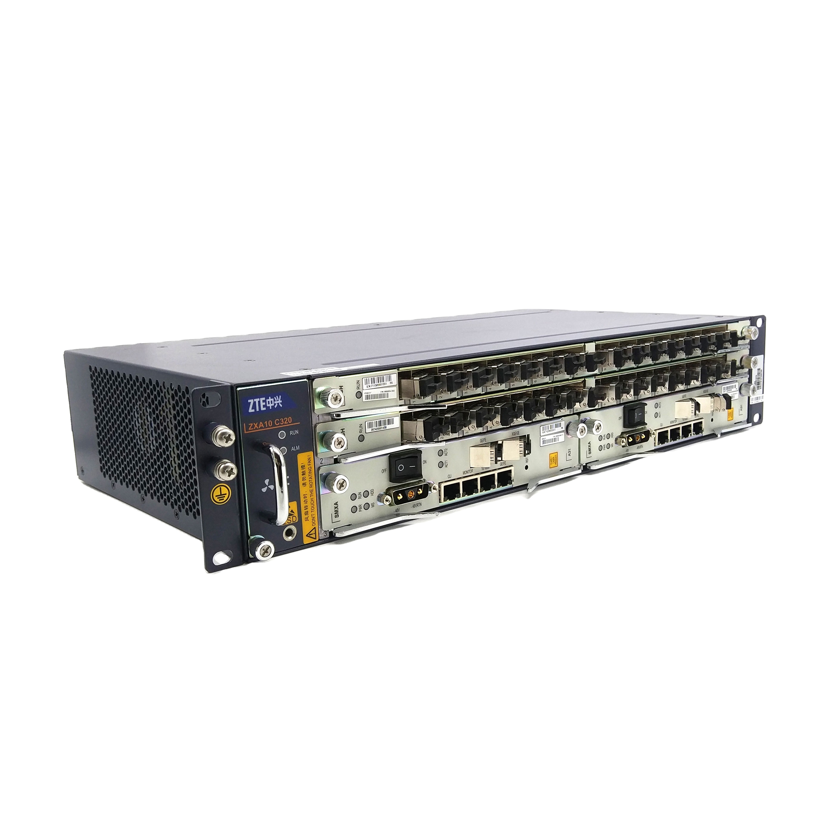 ZTE ZXA10 C320 EPON OLT 32 порта с 2 картами ETGH EPON Двойной вход питания постоянного тока