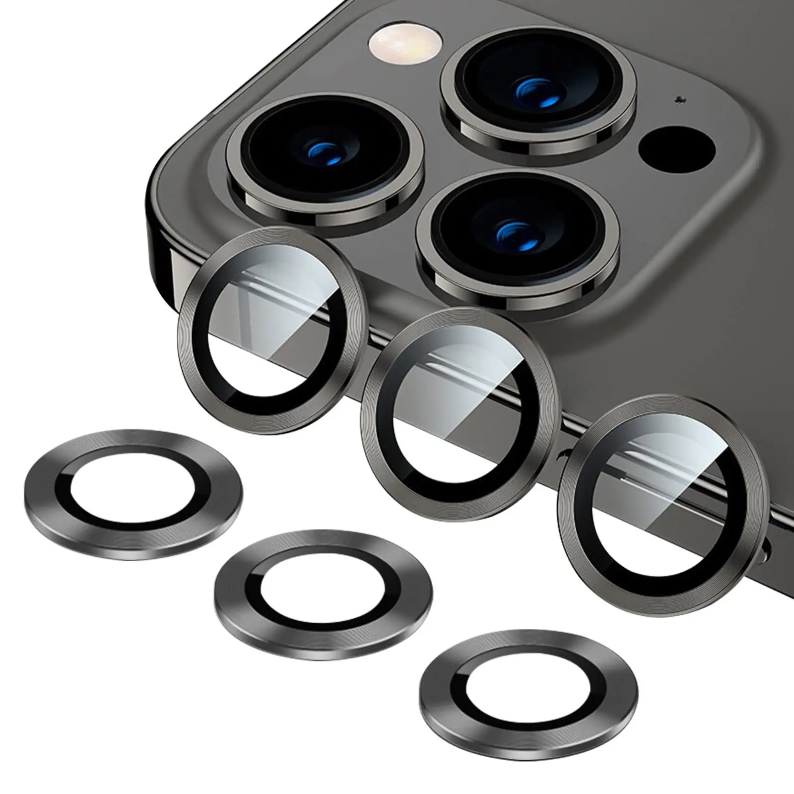 Amazon Hot Sale Mutil-color Aluminum Camera Lens Cover Film Camera Lens Protector For Iphone 1112 13 Pro Max Camera Lens