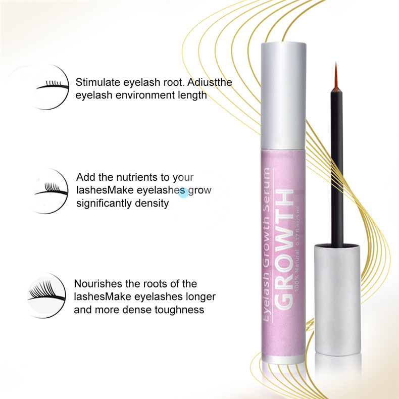 Травяные растения экстракты глаз Лоб глаз Lash Enhancer повышение роста бровей Сыворотка для роста ресниц Private Label ресниц сыворотка