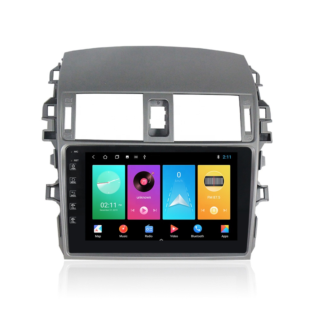 Автомобильный навигатор серии M PX6, Android 10,0, IPS + 2.5D + DSP + 4G LTE + CarPlay, для Toyota Corolla 2006-2018 с RDS радио, без dvd