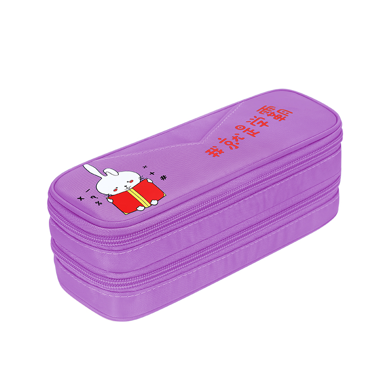 BUBM двухслойная ткань Kawaii милые дети холст Карандаш Чехол с сеткой доступа для девочек