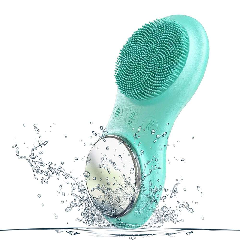 Hot Sale Facial Care Appliances Silicone Electric Exfoliating Cleaner Face Washing Device