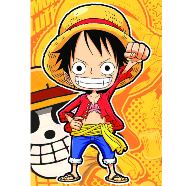 Аниме One Piece 3D, линзовидная наклейка, линзовидная Фотокарточка с/без клея