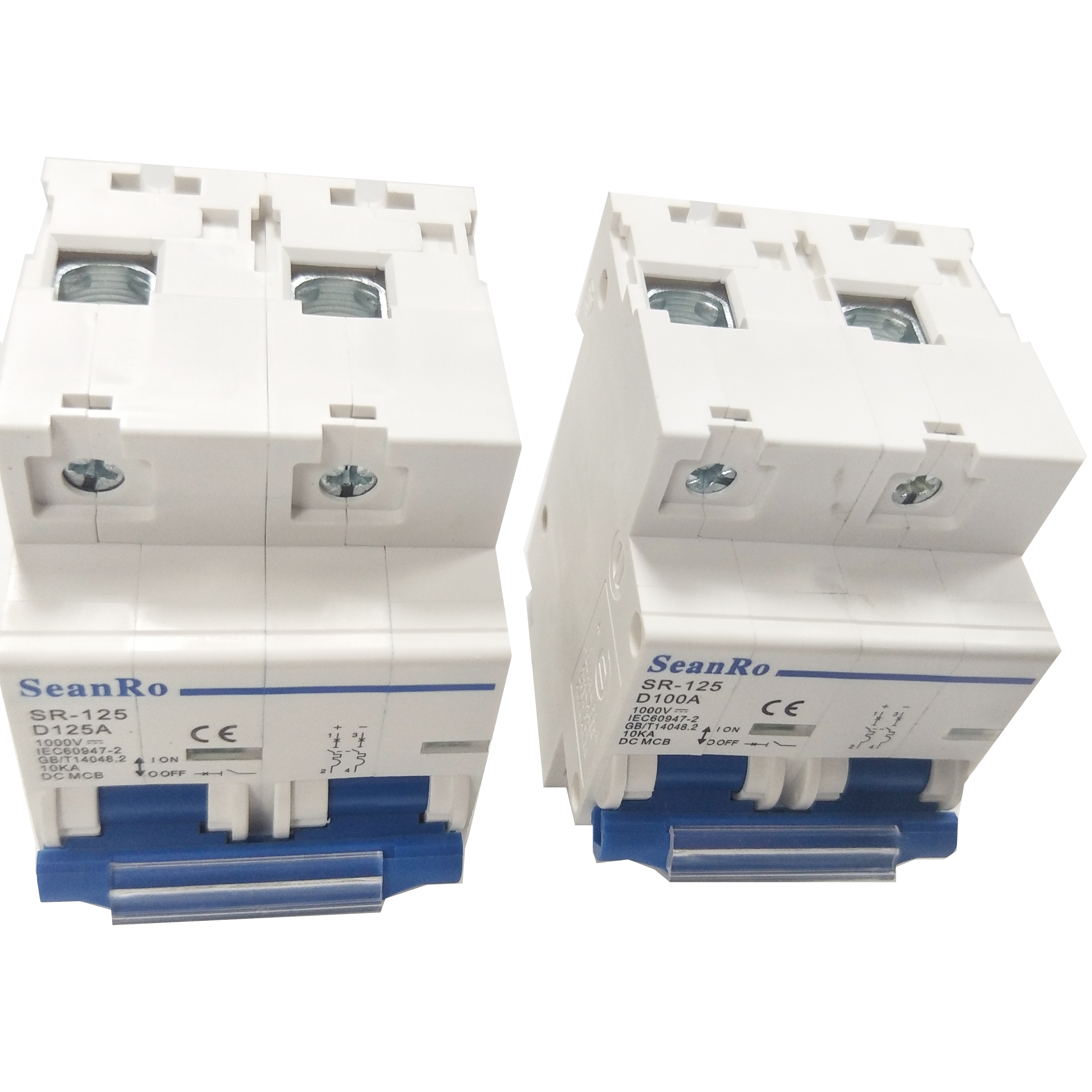 SeanRo завод прямой короткого замыкания защиты MCB выключатель 2p 1000v 100A 10ka dc mcb