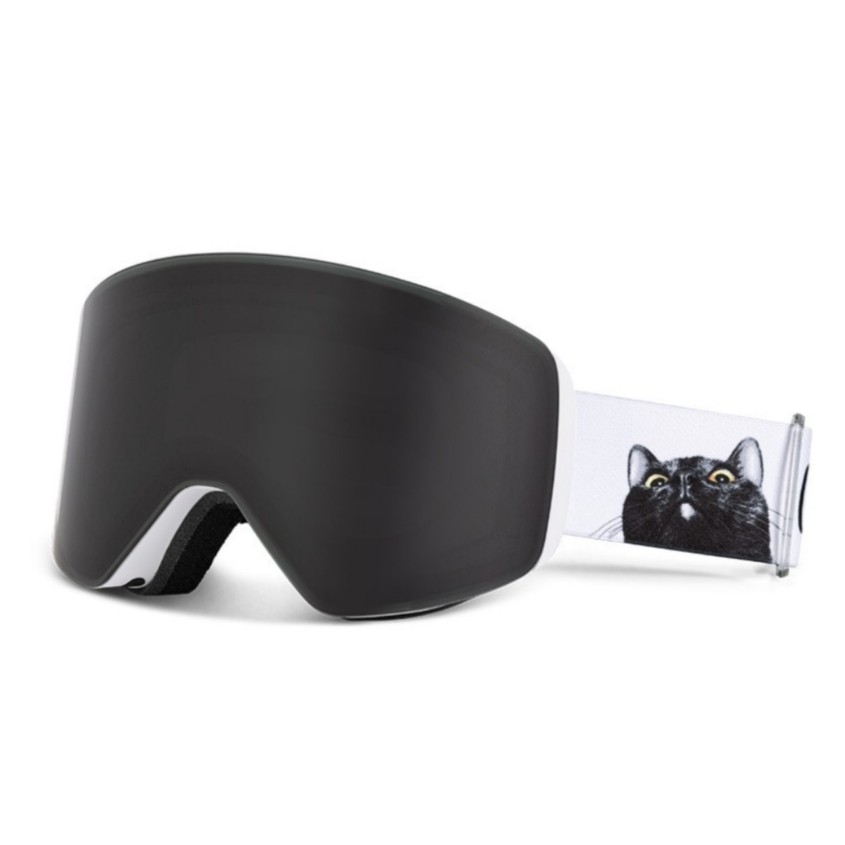2021 Outdoor Sports OTG Magnetic Snowboard Mask Personalized Eyewear Cylindrical UV400 Protection Ski Glasses