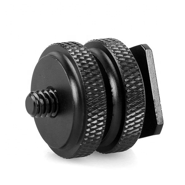 Junnx Photo Studio Accessories 1/4 inch photography screws Flash Hot Shoe Mount DSLR Camera Tripod Adapter
