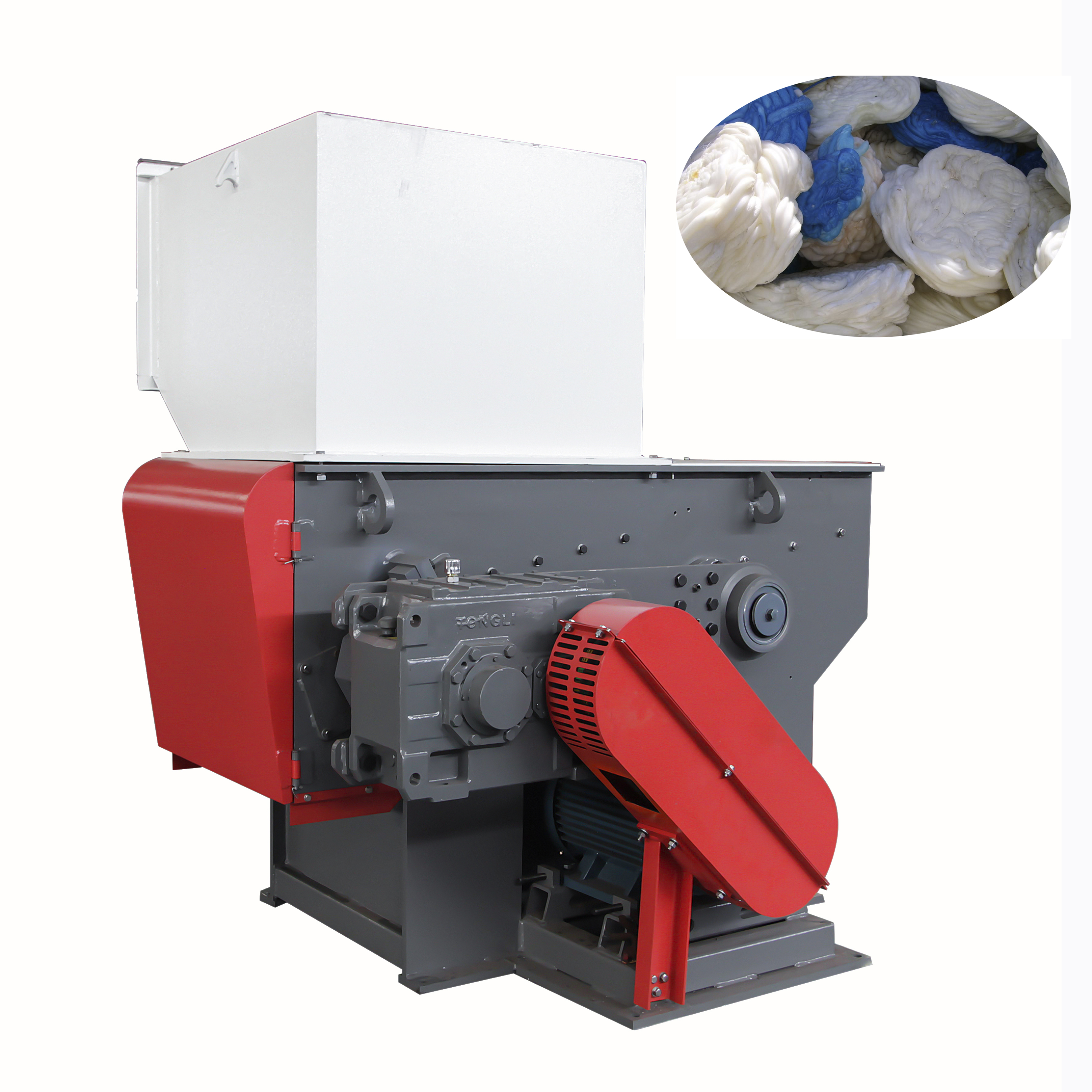 Waste Film Drum Bag Single Shaft Industrial Wood Shredding PET Bottle Shredder Machine