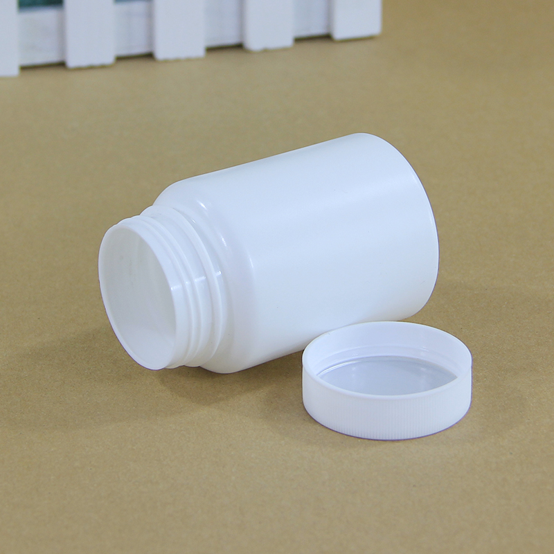 Тальк порошок пустой круглый пластиковый белок HDPE бутылка с крышками производители для таблеток лекарственных средств упаковка Белый