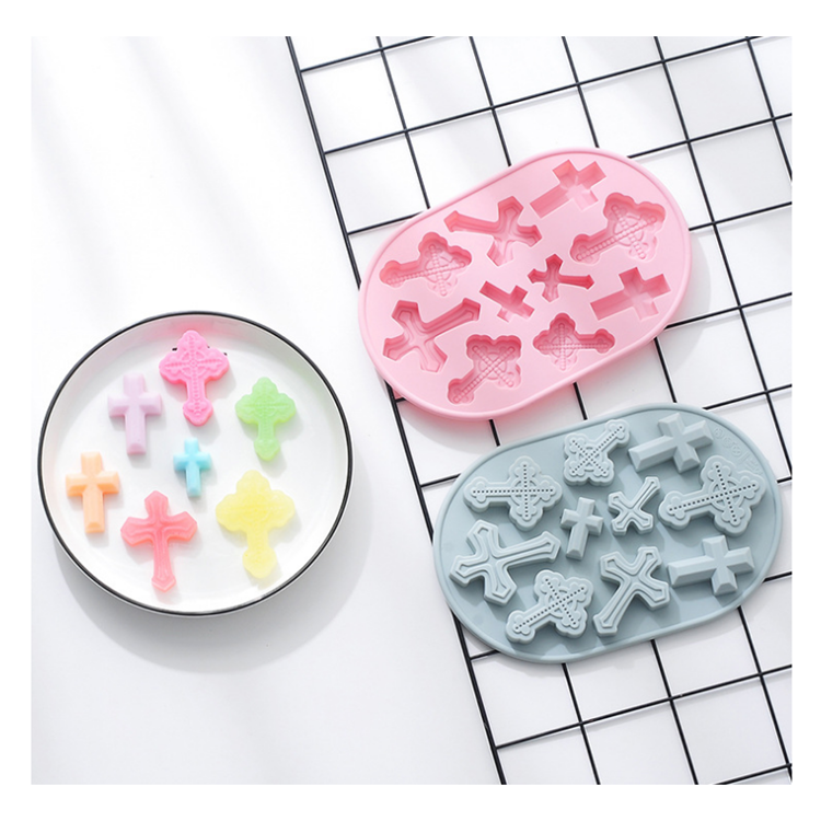 Sales Well Customized Color Cross Shape Silicone Cake Molds Baking For Cakes Baking Mold