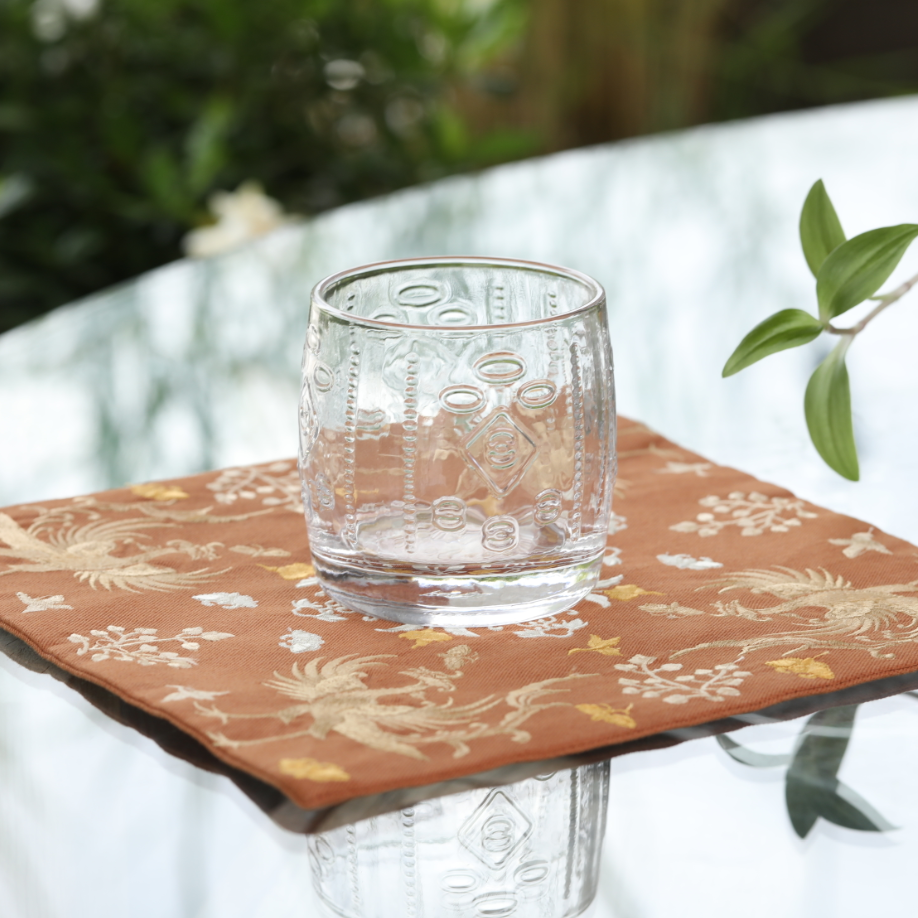 Creative Old fashion straight glass tumblers for tea or wine