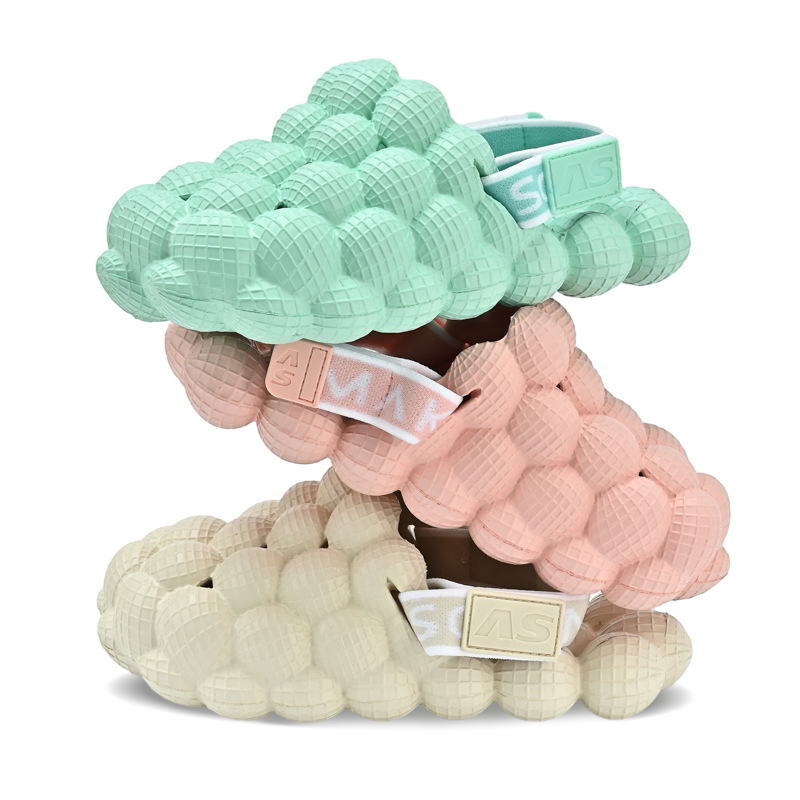2024 Factory Custom Baby Kids Garden Clogs Bubble Slides Slippers Summer EVA Clogs Children's Kids Slide Sandals with Heel strap