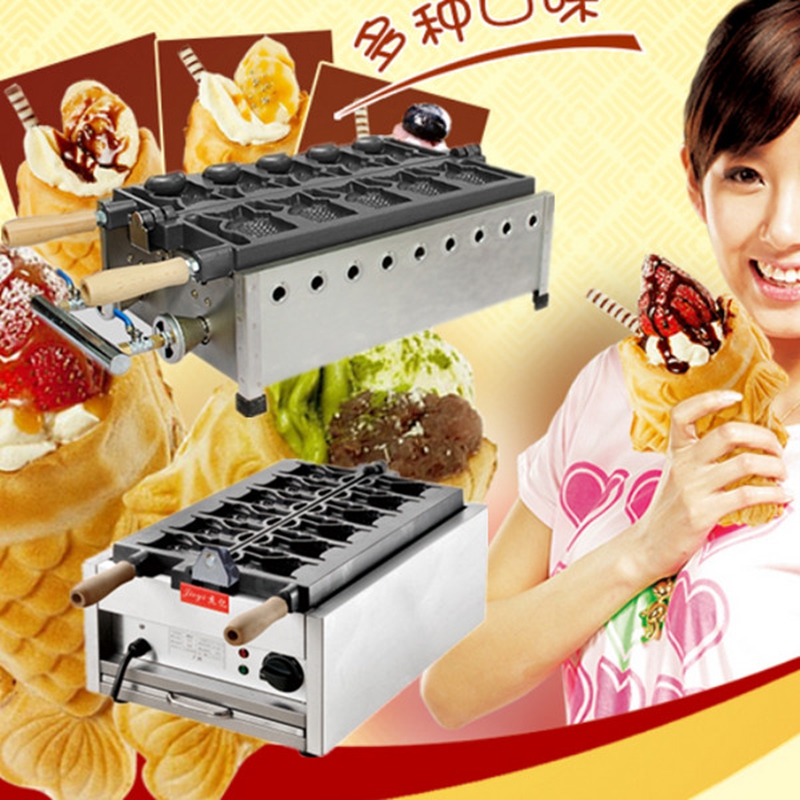 Лидер продаж, коммерческая машина для мороженого taiyaki, машина для выпечки вафель в форме рыбы