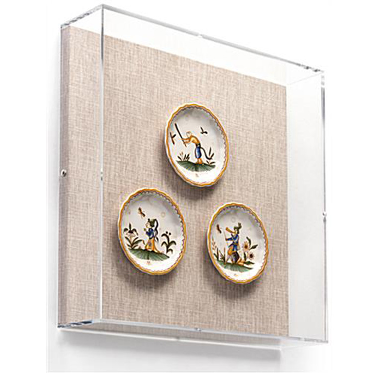 Low Moq Customized Art Exhibition Art Exhibition Acrylic Shadow Box Frame 3D