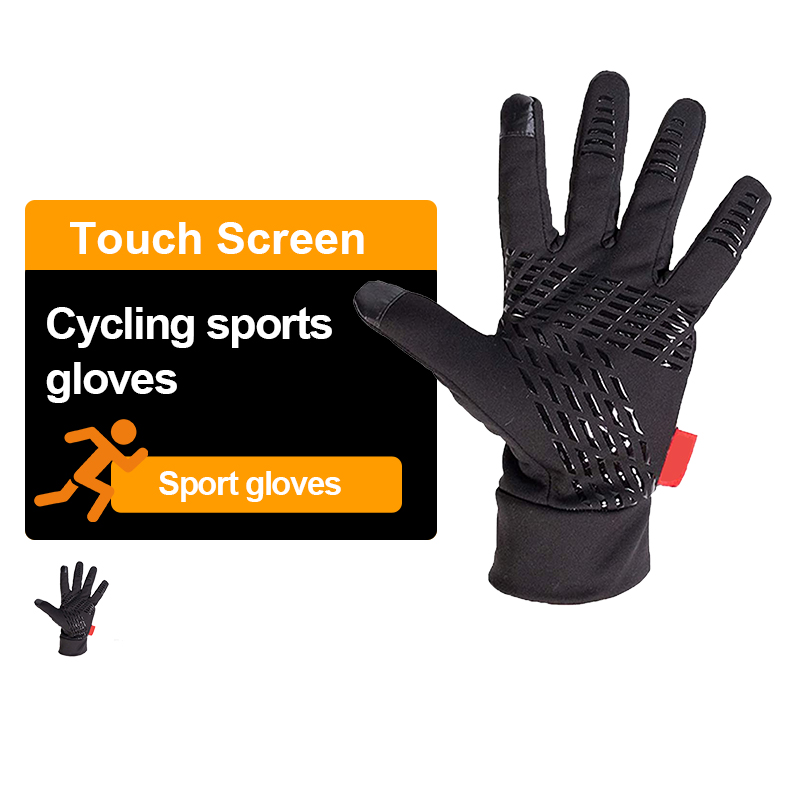HSD Custom wholesale touch screen Outdoor Sports Touch Screen Warm Waterproof Cycling Racing Gloves Custom Kart Racing Gloves