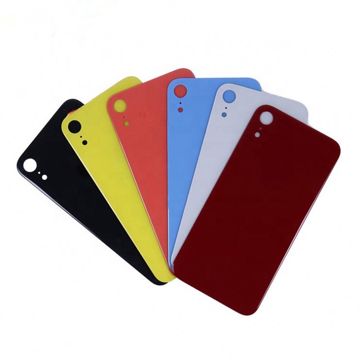 Заднее стекло с большим отверстием для iphone XR, заднее стекло для iPhone XR, оригинальное заднее стекло для iPhone XR, крышка для аккумулятора