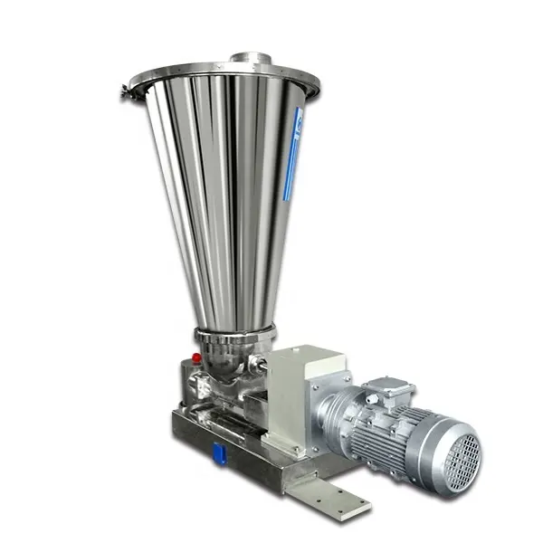 Powder metering weighting and feeding machine for plastic and rubber extrusion