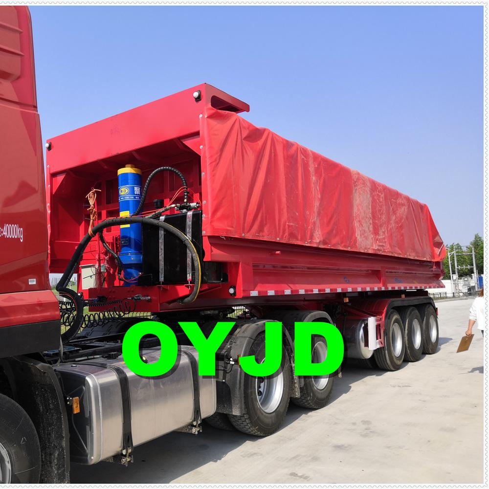 OYJD make новейшая U-образная опрокидная нагрузка 25t грузовик прицеп использует земляной песок шлак ложная транспортная работа в строительстве в продаже
