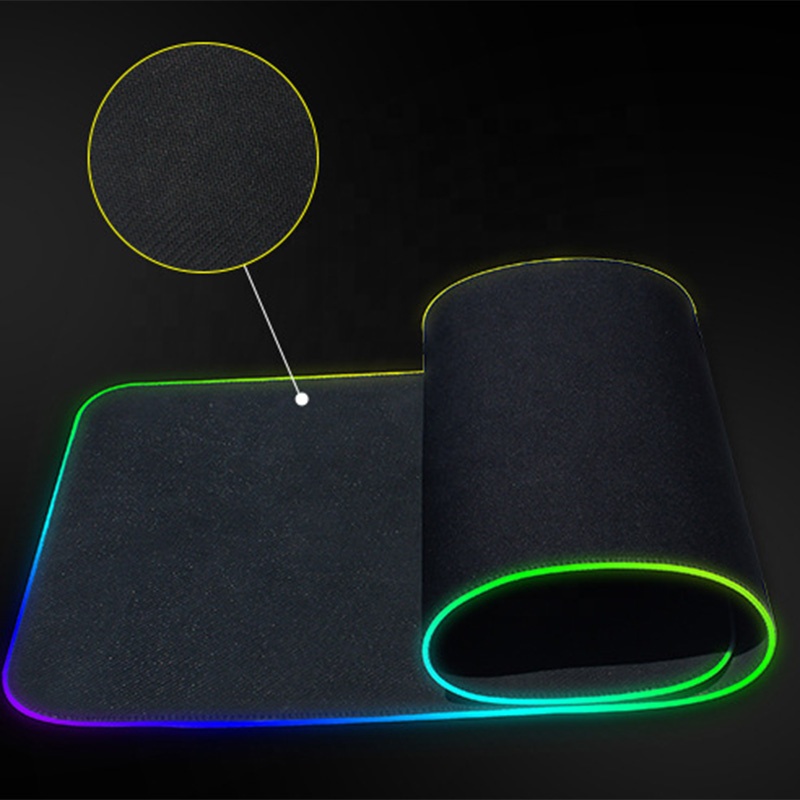 Qi Беспроводное зарядное устройство большой расширенной цветная (RGB) светодиодная подсветка клавиатуры коврик игровой коврик для мыши 10 Вт быстрой зарядки Коврик Коврики