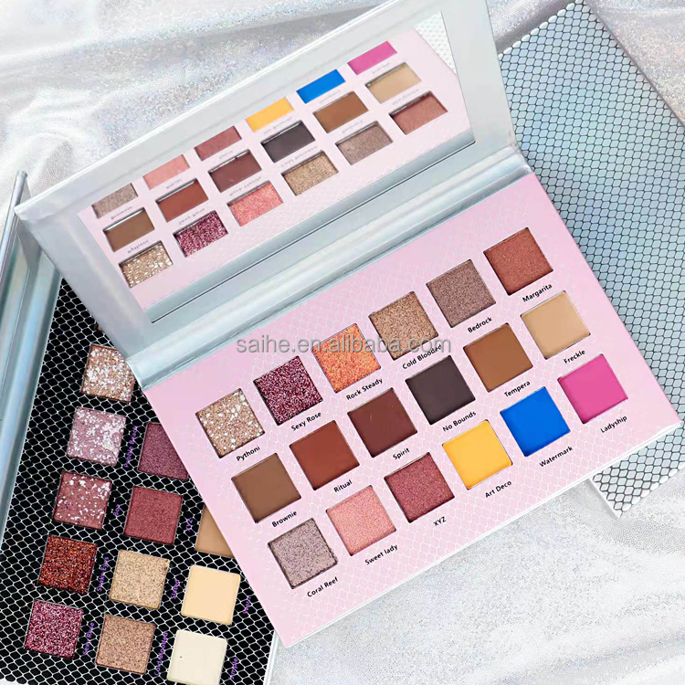Custom Your Own Makeup Eyeshadow Palette High Pigment Private Label Eyeshadow Palette