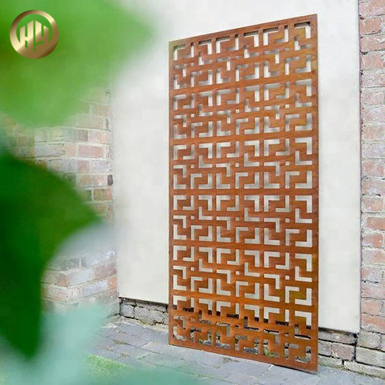 Лазерная резка металла одной комнаты украшения Corten стали Прямоугольный Экран