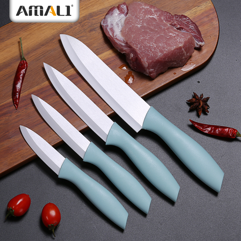 Ready To Ship -Amazon Knife Kitchen Japanese Zirconia Ceramic Chef Knife Fruit Knife Pink Color Handle