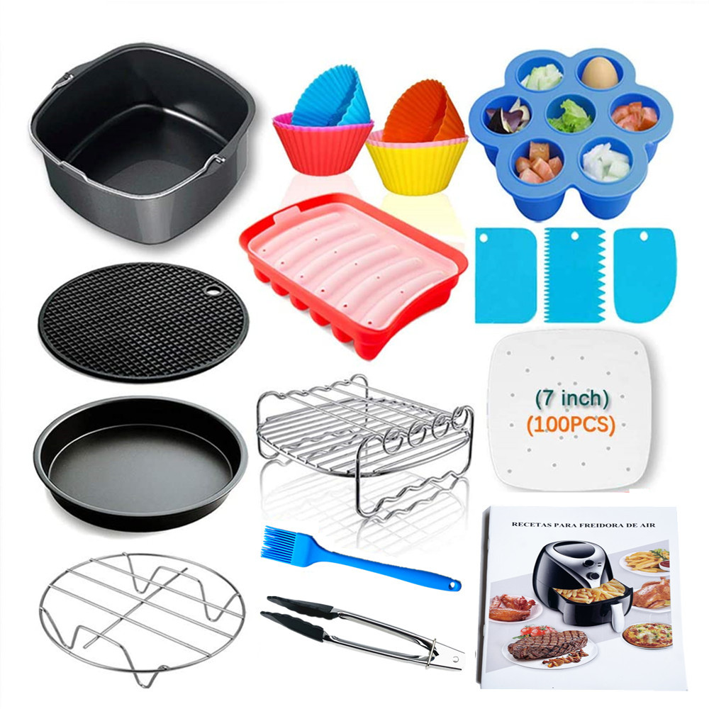 7 inch air fryer accessories suitable for 3.7QT-4.3QT Fryer Baking Basket