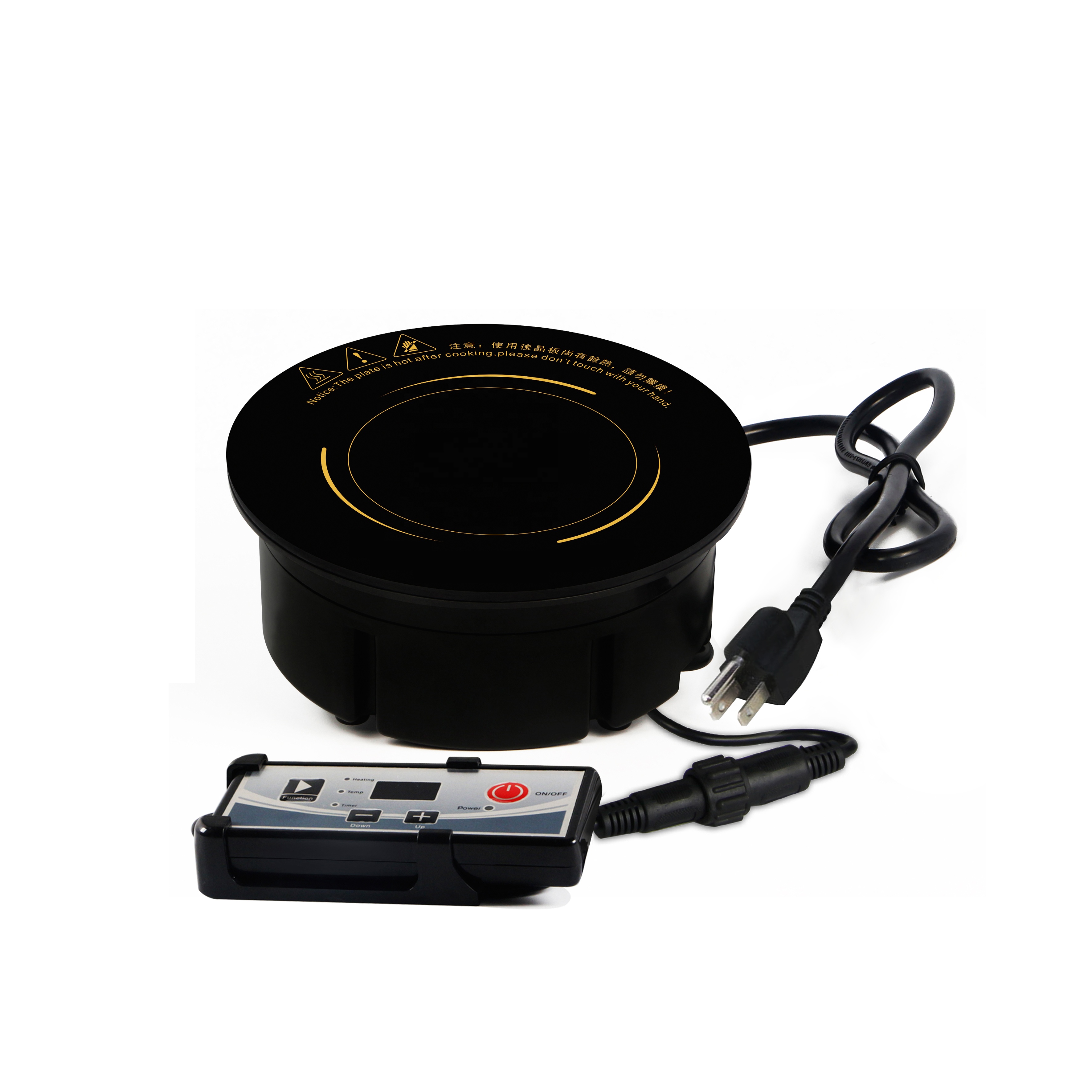 Hot Pot 800 1200 2000 2500 3000 Watt Commercial Hob Cooker Stove Round Induction Cooktop for Recessed