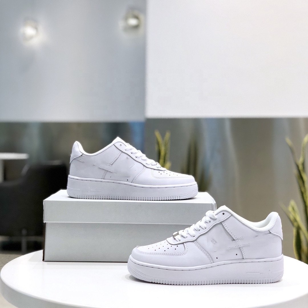 Оптовая продажа, модные белые кроссовки Air Brand Force 1 на резиновой подошве, мужская обувь