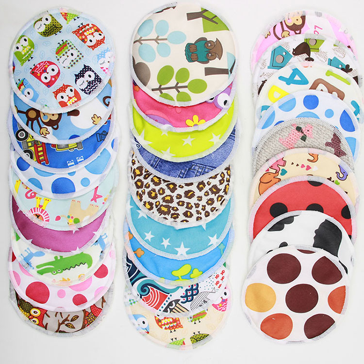 Organic Bamboo Washable breast pads For Mum reusable breast Super Soft Women nursing pad