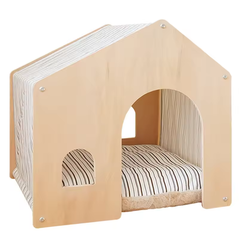 Indoor Outdoor Wooden Pet House Cage Shelter Pets Dog Cat House Furniture