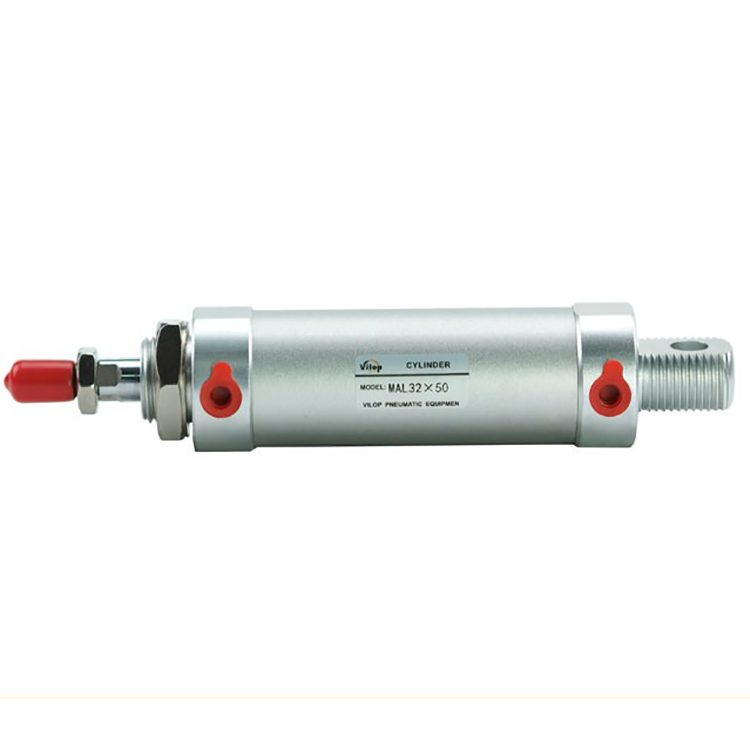 Camozzi MAL 40mm Bore Mini Roundline Cylinders Double Rod High Speed Aluminum Alloy Air Cylinder