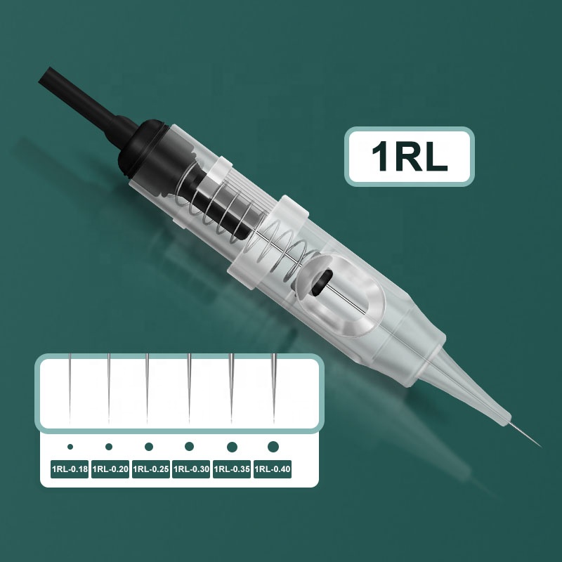 Одноразовые Иглы для татуажа бровей 1RL 3RL 5RL 5F 7F, стерилизованные иглы для перманентного макияжа с легким нажатием