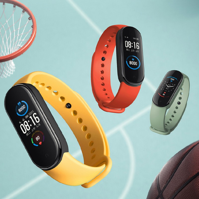 Xiaomi Mi Band 5 Smart Bracelet 4 Color AMOLED Screen Heart Rate Sleep Step Swim Sport Monitor APP Miband 5
