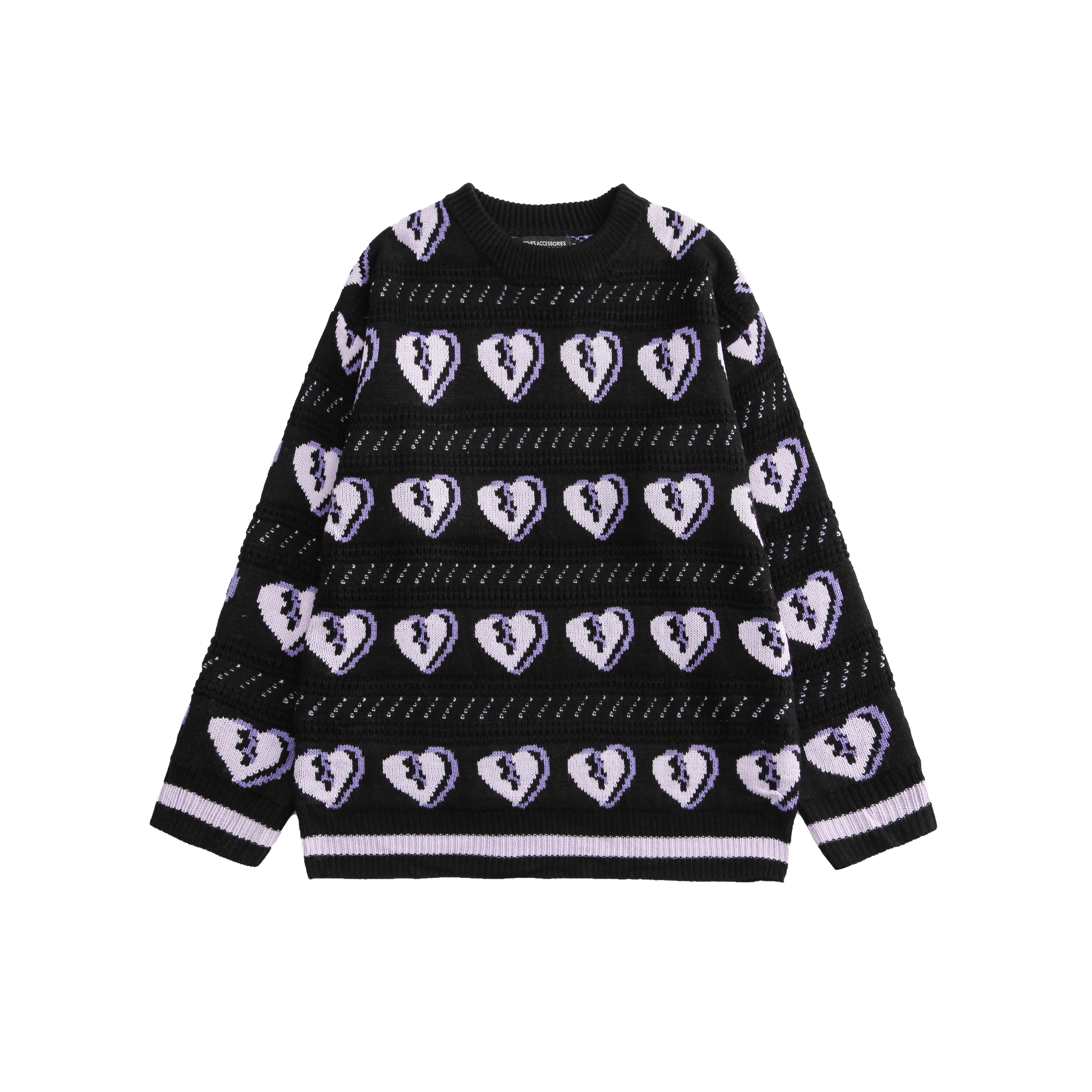wholesale custom knitted jumper sweater FashionableHot unisex Pullover Jacquard Logo Knit Sweaters