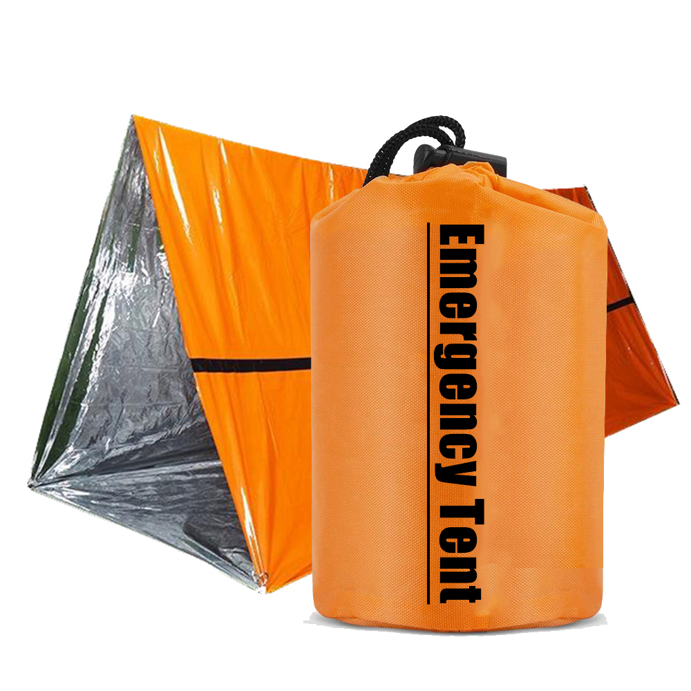 2 человека Mylar аварийный тент выживания укрытие в нейлоновый мешок