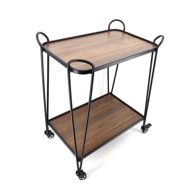 Square Room Service Bar Food Cart Banquet Coffee Side Table Hotel Housekeeping trolley bar serving cart