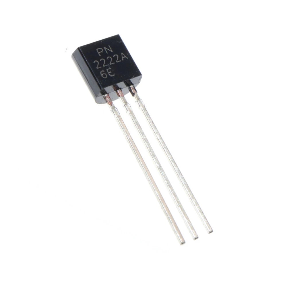 Прямой триодный транзистор PN2222A PN2222 TO-92 NPN Crystal Tube 40V 0.6A