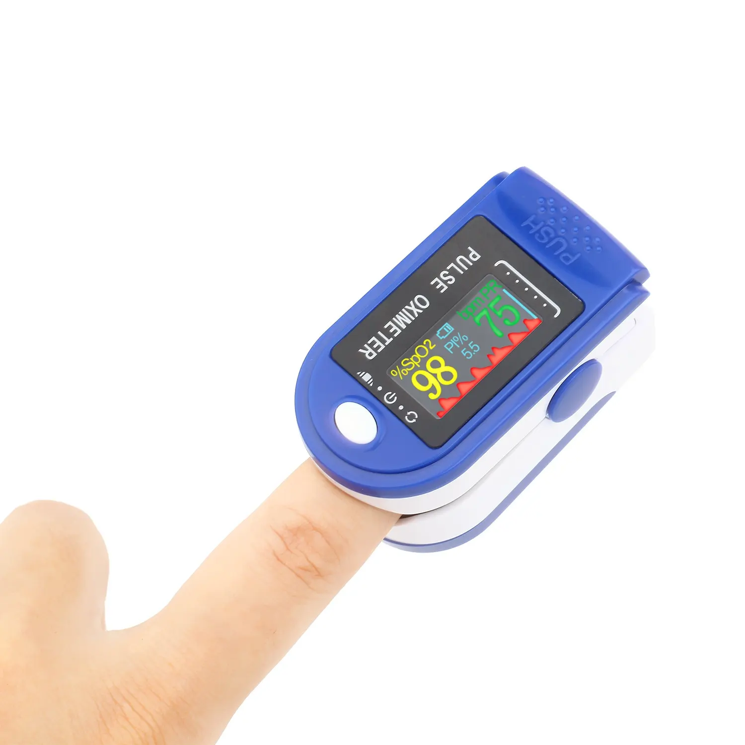 Finger type oximeter family monitor digital statistics pulse oximeter