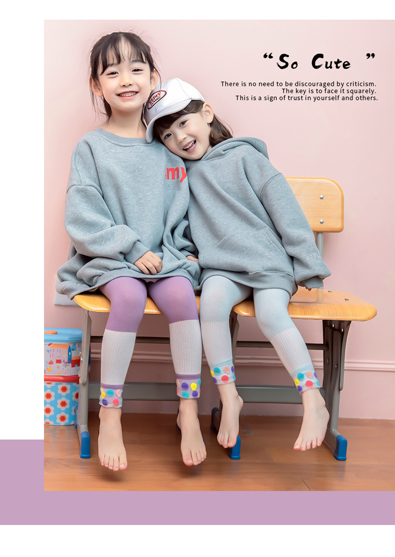 Colorful soft cotton comfortable children socks and child dance tights pantyhose