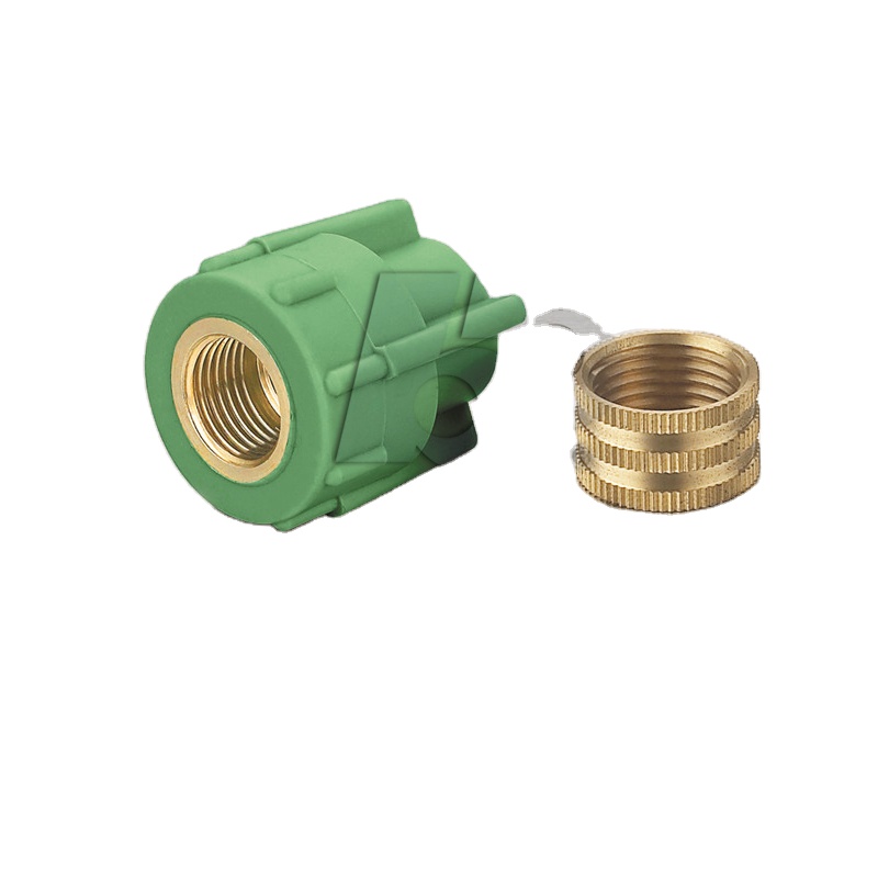 China insert brass PPR PVC CPVC for pipe fitting male Adapter Union connecting PPR pipe