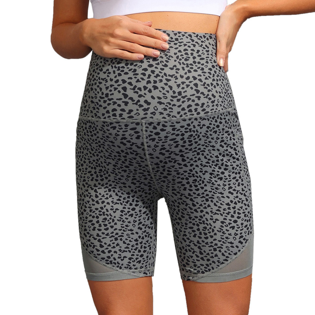 OEM Women Sports Yoga Shorts Wholesale High Waist Stretchy Maternity Shorts Clothes