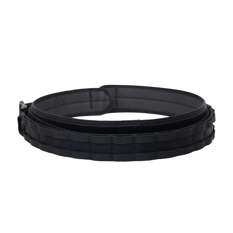 Custom Outdoor Black Quick Release Hunting Combat Hiking Adjustable Double Layers Padding Nylon Molle Tactical Duty Belt