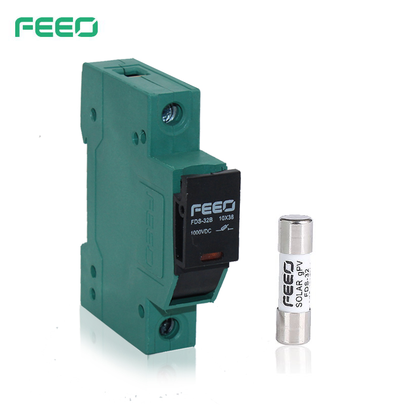 FEEO FDS-32B солнечный DC предохранитель PV фотоэлектрических системы 32 Amp1000V din-рейку электронный Солнечный держатель предохранителя со светом без предохранителя
